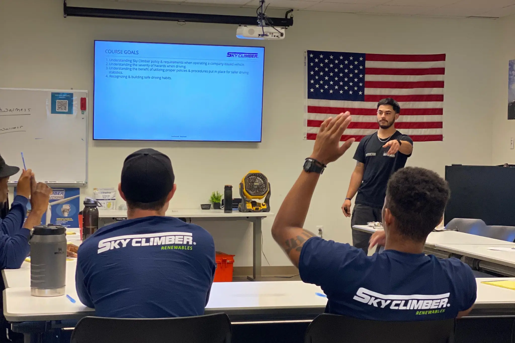 Training Technicians Sky Climber Renewables Blade Repair Services